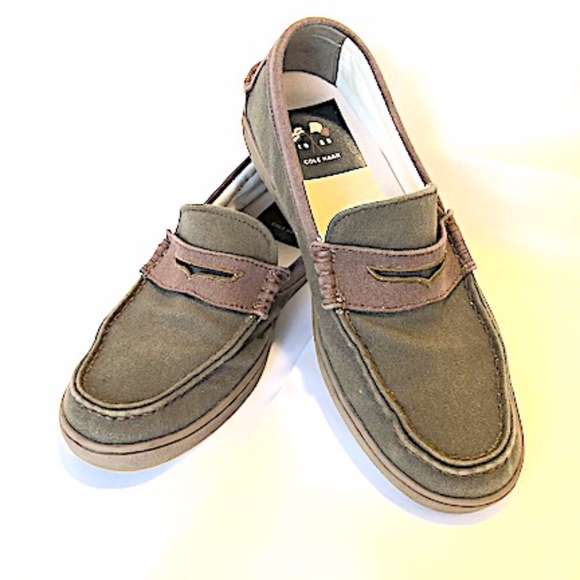 canvas penny loafers